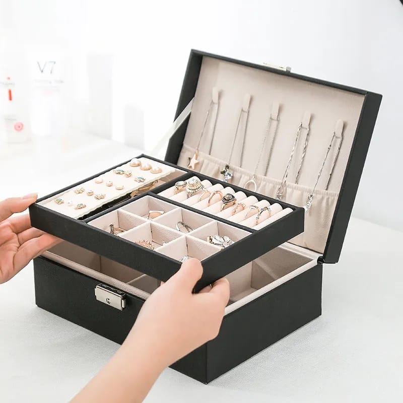 PU Leather Jewellery Organizer