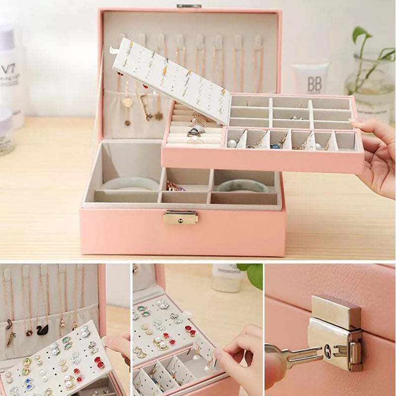 PU Leather Jewellery Organizer