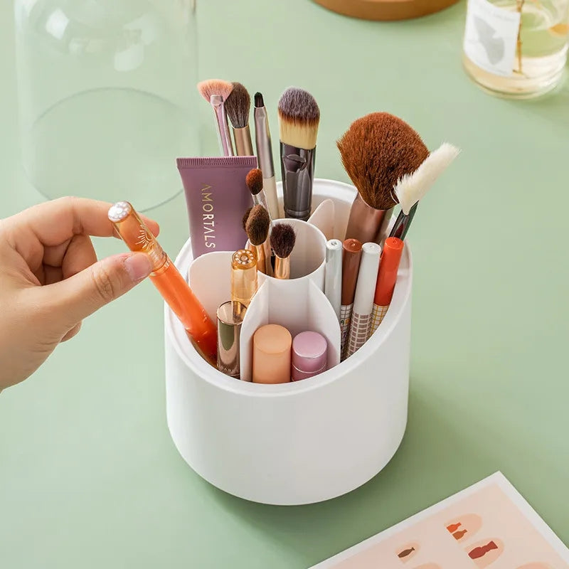 HeartGlow Rotating Makeup Brush Stand