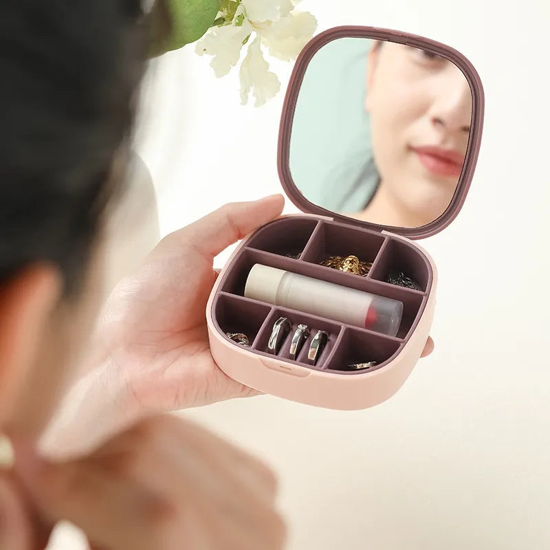 Travel Accessories Portable Small Travel Jewelry Storage Box.