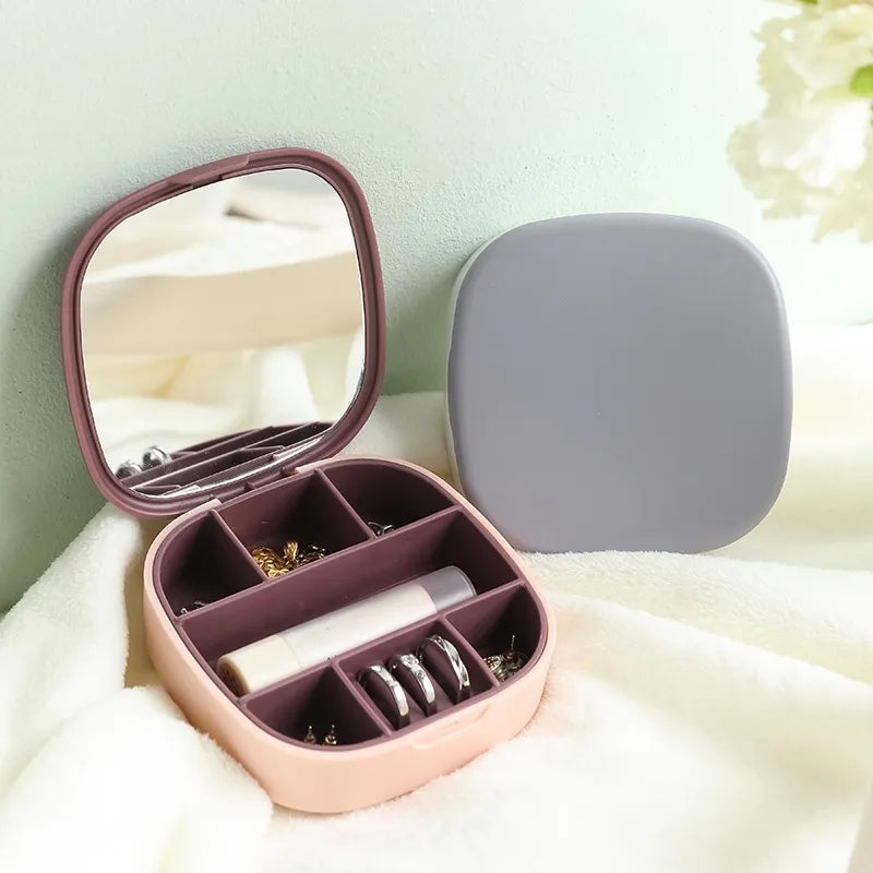 Travel Accessories Portable Small Travel Jewelry Storage Box.