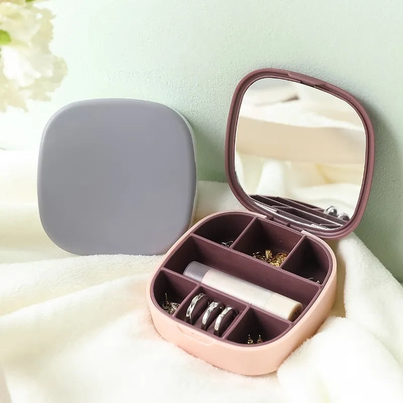 Travel Accessories Portable Small Travel Jewelry Storage Box.