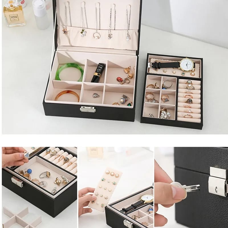 PU Leather Jewellery Organizer