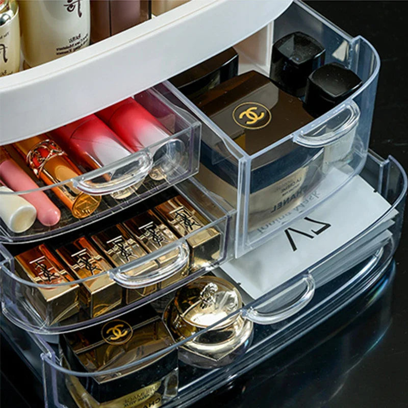 Transparent Cosmetics Storage Box