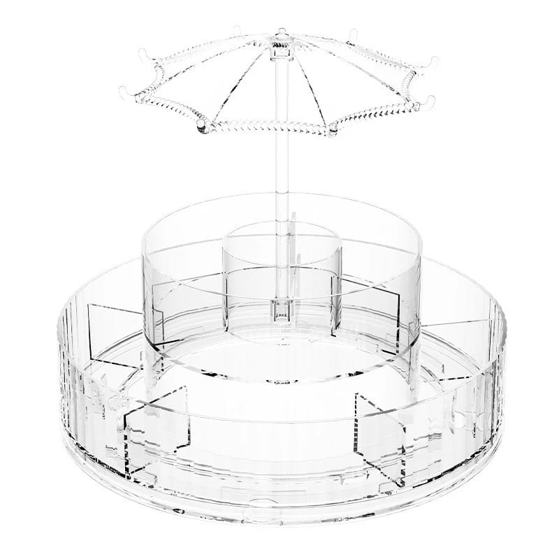 Rotatable Umbrella Cosmetic Organizer