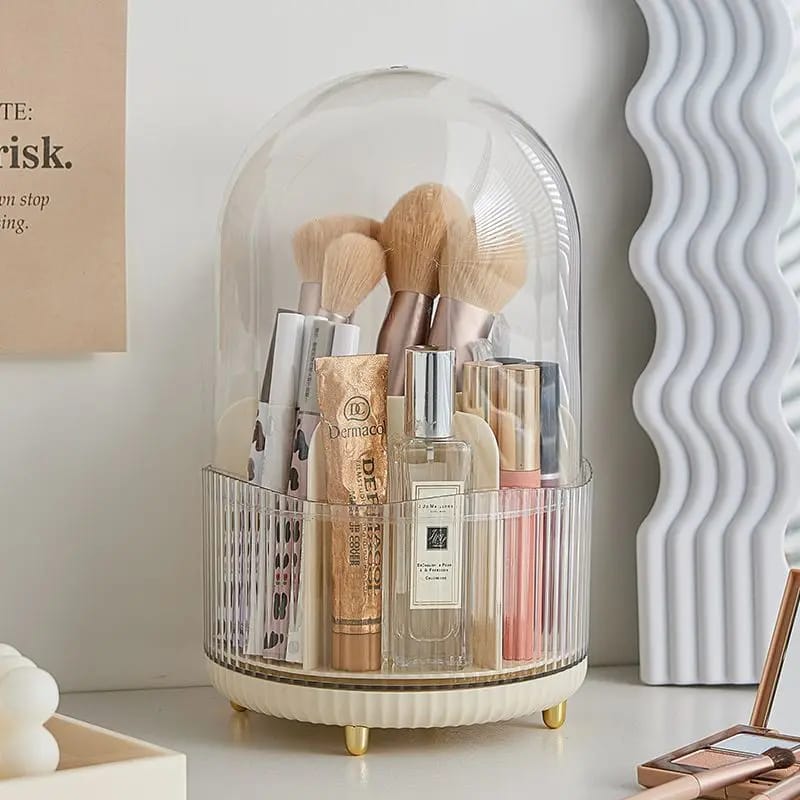 Large Spinning Brush Organizer with Lid