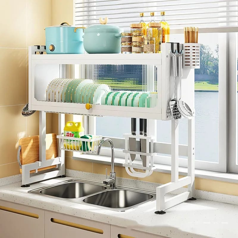 Multifunction Expandable Over Sink Rack