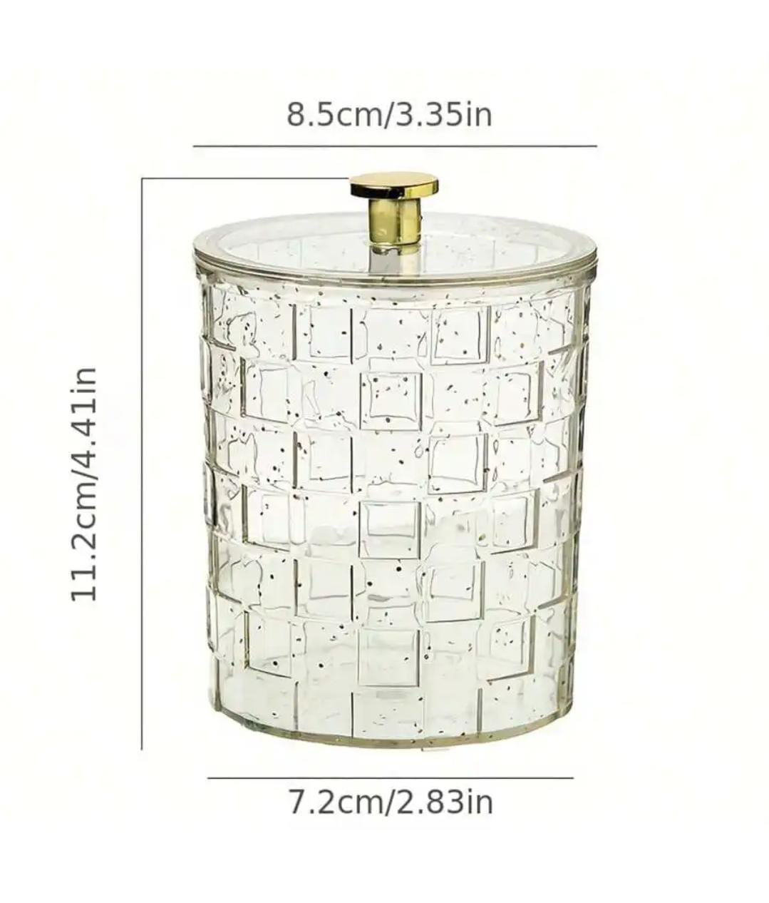Round Cotton Swab Storage Box