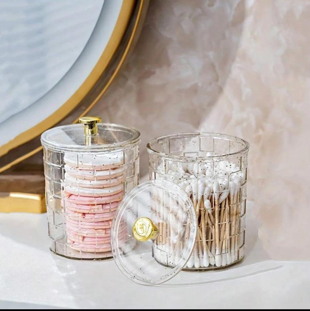 Round Cotton Swab Storage Box