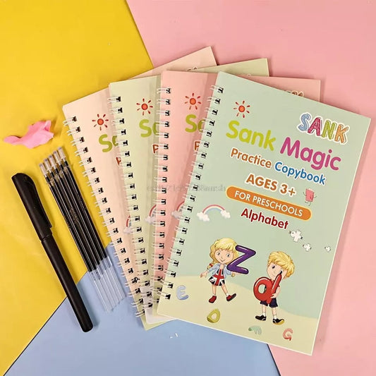 Magic Book - Auto Disappearing writing - Pack of 4 books