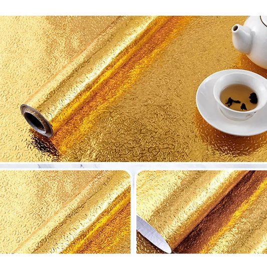 Golden Aluminium sticker roll