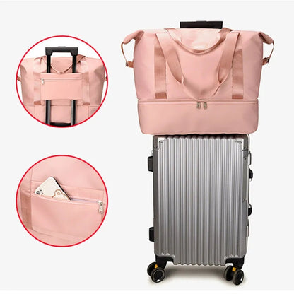 Re-equipped Fashion Travel Bag With Shoe Partition