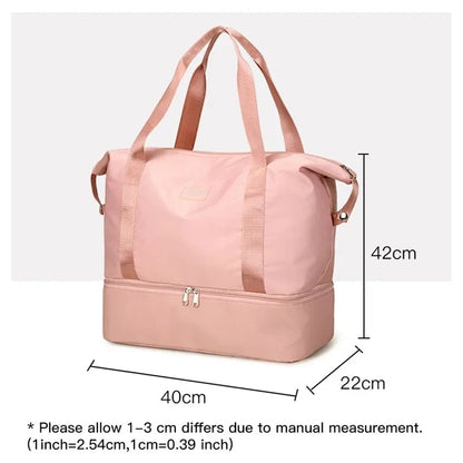 Re-equipped Fashion Travel Bag With Shoe Partition