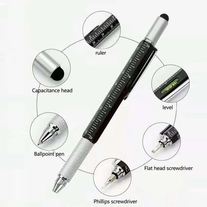 6in1 Screwdriver Pen With Technical Ruler