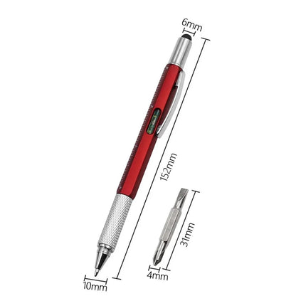 6in1 Screwdriver Pen With Technical Ruler
