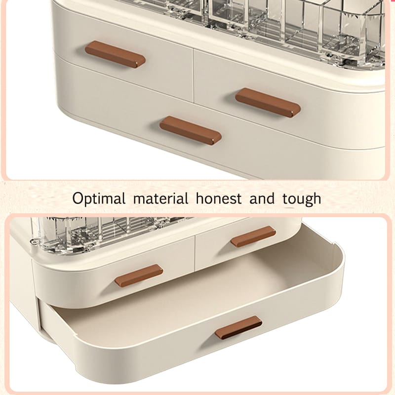 Classy Cosmetic Organizer With Mirror (Without LED)