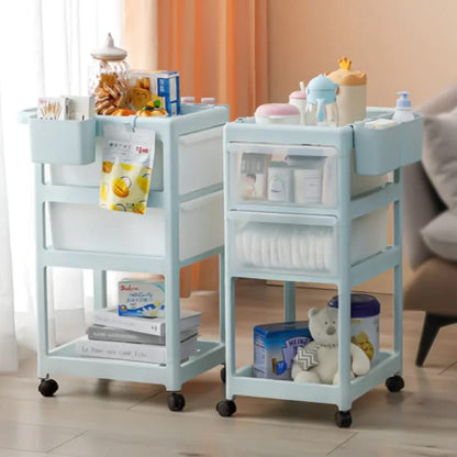 Essential Baby Supplies Trolley - 4 Layers