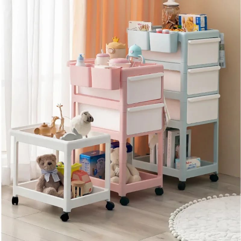 Essential Baby Supplies Trolley - 4 Layers