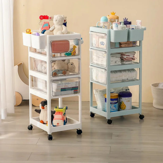 Essential Baby Supplies Trolley - 4 Layers