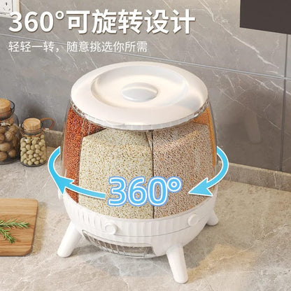 Counter-Top Six Gird Grain Container