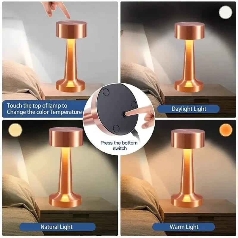 3 in 1 Retro Bar Table Lamp color lights