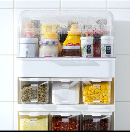 King Sized Kitchen Seasoning Box & Storage Rack