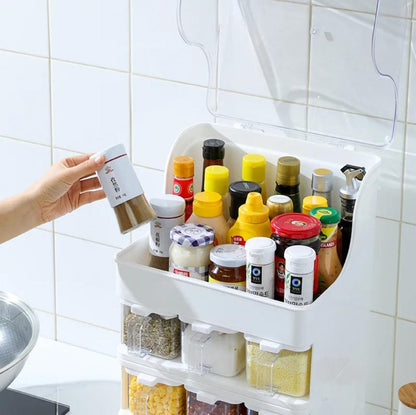 King Sized Kitchen Seasoning Box & Storage Rack