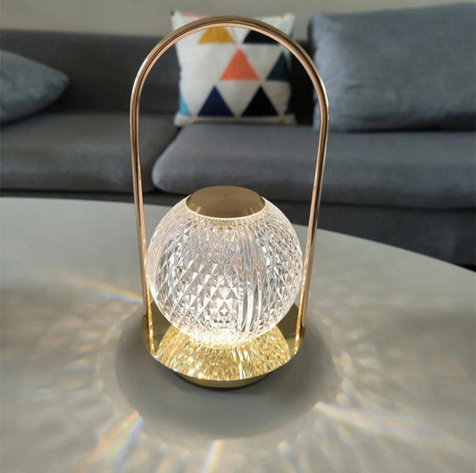Multi Color Chargeable Crystal Touch Lamp (Ball Shape)