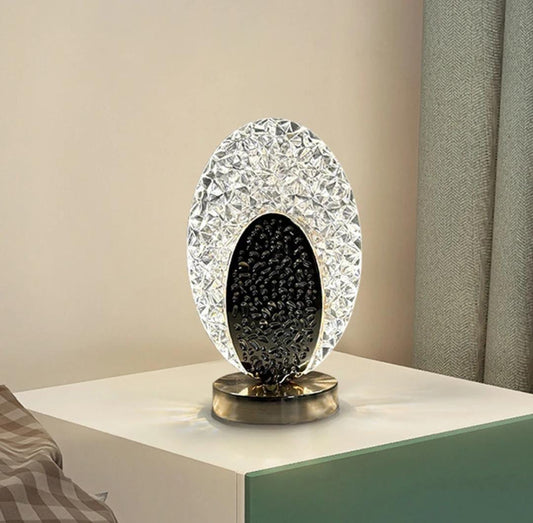 Multi Color Chargeable Crystal Touch Lamp (Oval Shape)